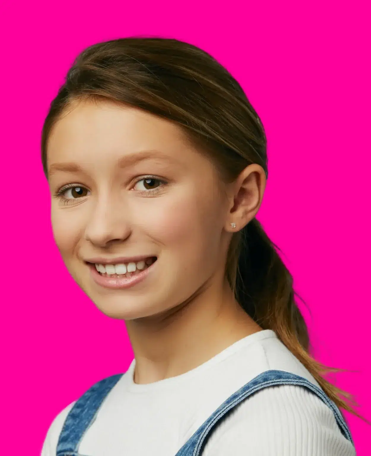 Smiling teenager